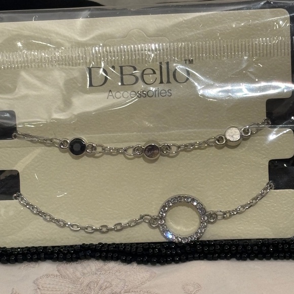 Silver and Black Jewelry Set - Picture 1 of 1